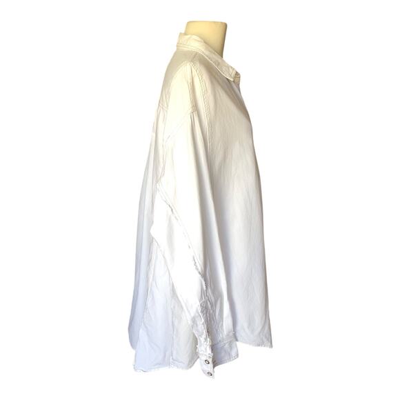 We The Free Oxford Dreams Button Down Shirt Long Sleeve Women's Size Small - Picture 5 of 12